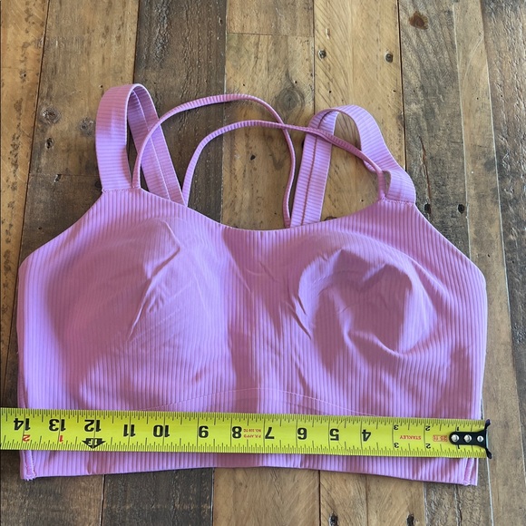 Lululemon Like A Cloud D/DD EUC Pink Ribbed 10 - Picture 1 of 3